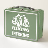 Wandern oder Trekking Metall Brotdose (Vorderseite)