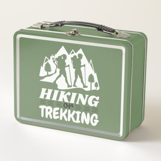 Wandern oder Trekking Metall Brotdose (Vorderseite)