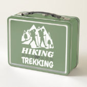 Wandern oder Trekking Metall Brotdose (Rückseite)