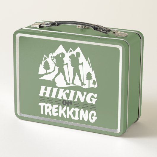 Wandern oder Trekking Metall Brotdose (Rückseite)