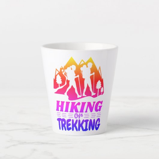 Wandern oder Trekking Milchtasse (Vorderseite)