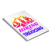 Wandern oder Trekking Notizblock (Rechte Seite)