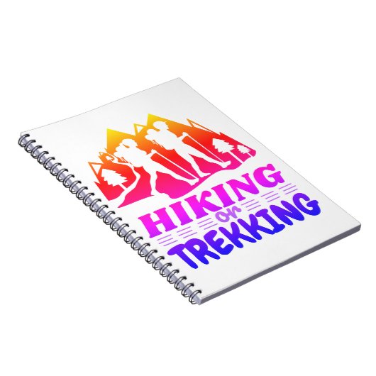 Wandern oder Trekking Notizblock (Rechte Seite)