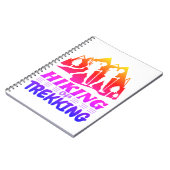 Wandern oder Trekking Notizblock (Linke Seite)