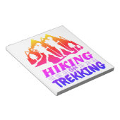 Wandern oder Trekking Notizblock (angewinkelt)