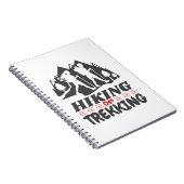 Wandern oder Trekking Notizblock (Rechte Seite)