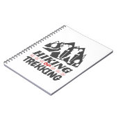 Wandern oder Trekking Notizblock (Linke Seite)