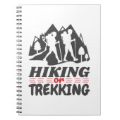 Wandern oder Trekking Notizblock (Vorderseite)