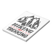 Wandern oder Trekking Notizblock (Rotiert)