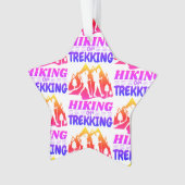 Wandern oder Trekking Ornament (Vorderseite)
