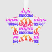 Wandern oder Trekking Ornament (Vorderseite)