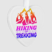 Wandern oder Trekking Ornament (Vorderseite)