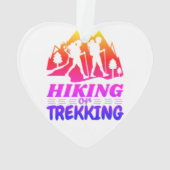 Wandern oder Trekking Ornament (Rückseite)