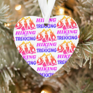 Wandern oder Trekking Ornament