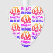 Wandern oder Trekking Ornament (Vorderseite)