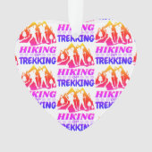 Wandern oder Trekking Ornament (Vorderseite)