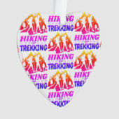 Wandern oder Trekking Ornament (Vorderseite)