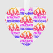 Wandern oder Trekking Ornament (Rückseite)