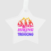 Wandern oder Trekking Ornament (Rückseite)
