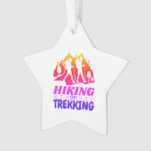 Wandern oder Trekking Ornament (Vorderseite)