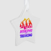 Wandern oder Trekking Ornament (Vorderseite)