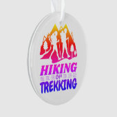 Wandern oder Trekking Ornament (Vorderseite)