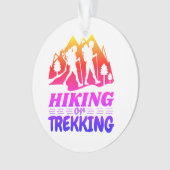 Wandern oder Trekking Ornament (Vorderseite)