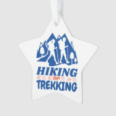 Wandern oder Trekking Ornament (Vorderseite)