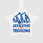 Wandern oder Trekking Ornament (Vorderseite)