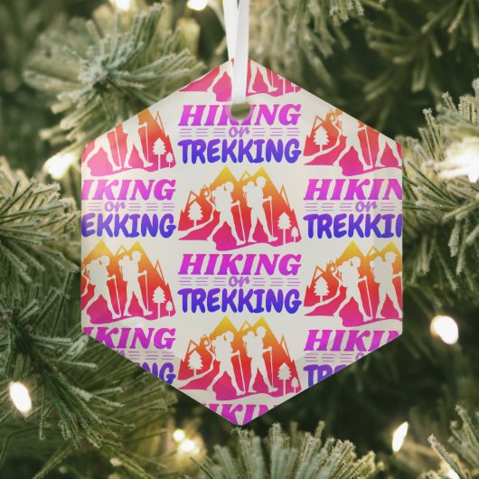 Wandern oder Trekking Ornament Aus Glas (Insitu)