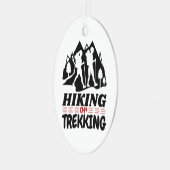 Wandern oder Trekking Ornament Aus Metall (Vorderseite links)