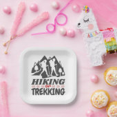 Wandern oder Trekking Pappteller (Party)