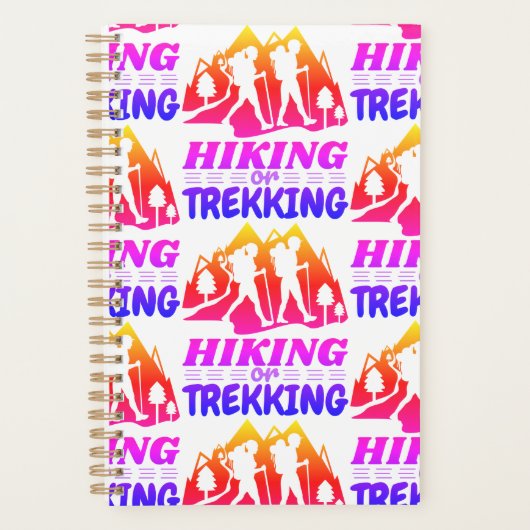 Wandern oder Trekking Planer (Vorderseite)
