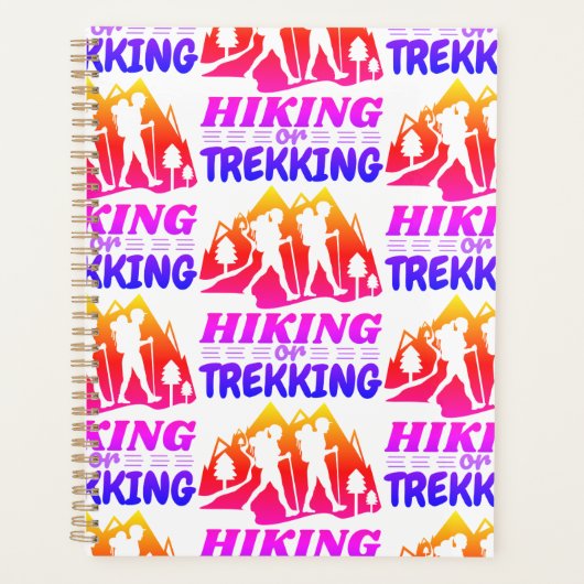 Wandern oder Trekking Planer (Vorderseite)