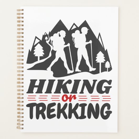 Wandern oder Trekking Planer (Vorderseite)