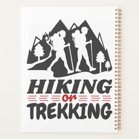 Wandern oder Trekking Planer (Rückseite)