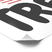 Wandern oder Trekking Poster (Ecke)