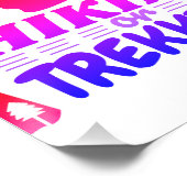 Wandern oder Trekking Poster (Ecke)