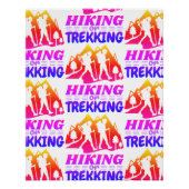 Wandern oder Trekking Poster (Vorderseite)