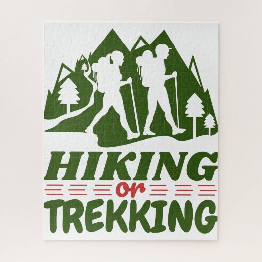 Wandern oder Trekking Puzzle (Vertikal)