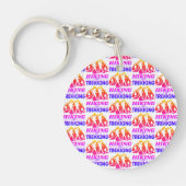 Wandern oder Trekking Schlüsselanhänger (Vorderseite)