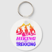 Wandern oder Trekking Schlüsselanhänger (Vorderseite)