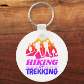 Wandern oder Trekking Schlüsselanhänger (Vorderseite)