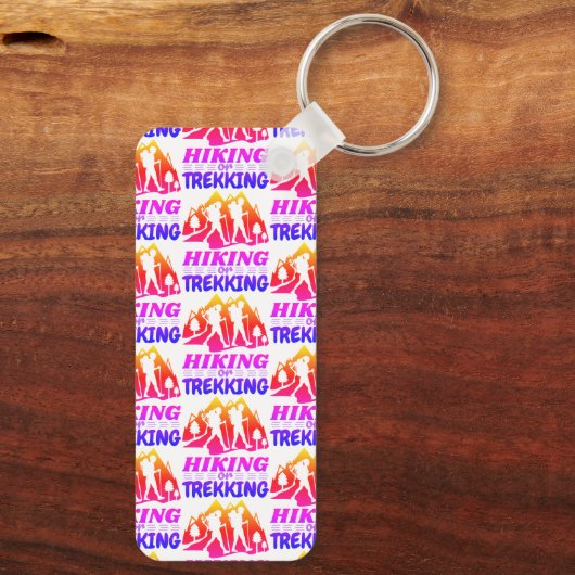 Wandern oder Trekking Schlüsselanhänger (Rückseite)