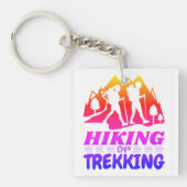 Wandern oder Trekking Schlüsselanhänger (Vorderseite)