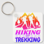 Wandern oder Trekking Schlüsselanhänger (Vorderseite)