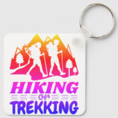 Wandern oder Trekking Schlüsselanhänger (Rückseite)