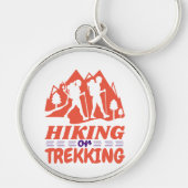 Wandern oder Trekking Schlüsselanhänger (Vorne)