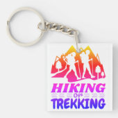 Wandern oder Trekking Schlüsselanhänger (Vorderseite)