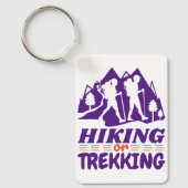Wandern oder Trekking Schlüsselanhänger (Vorderseite)
